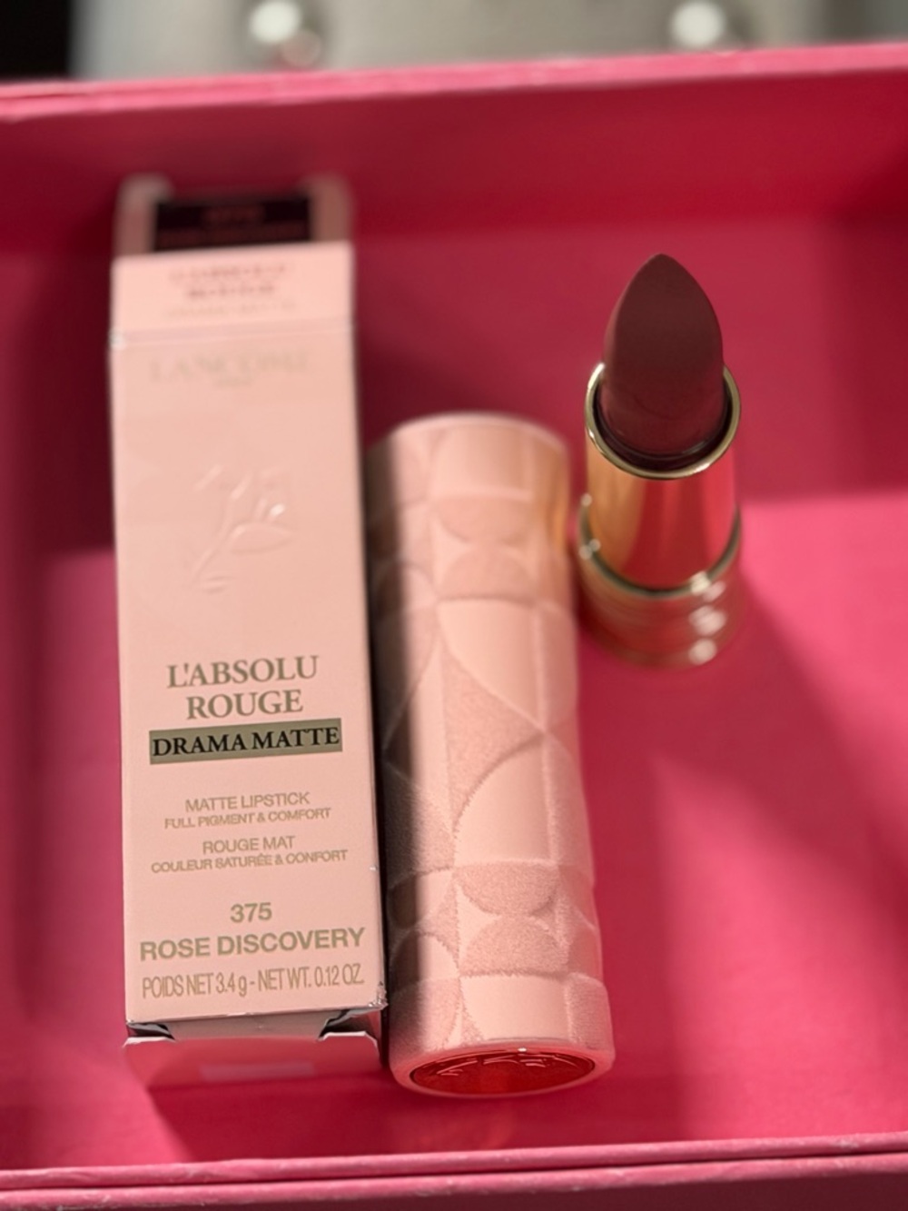 L'Absolu Rouge Drama Matte Lipstick – Rose Discovery 375